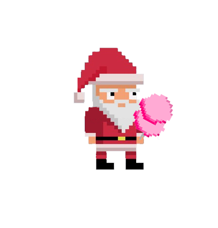 Minecraft Pixel Art Santa